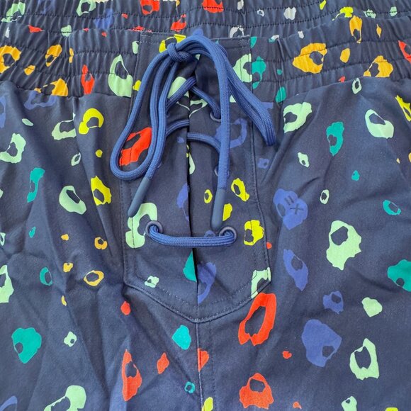 NWT - TomboyX 7" Swim Board Short - Navy Poppin' Bubbles Pattern, 5x - Picture 2 of 10